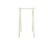 Casual Home Solid Wood No Tool Assembly Collapsible Aesthetic Clothing Garment Rack