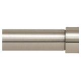 Ivilon Window Curtain Rod End Cap - 1 inch Pole. 120 to 240 Inch. Brushed Nickel