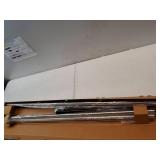 Ivilon Window Curtain Rod End Cap - 1 inch Pole. 120 to 240 Inch. Brushed Nickel