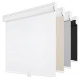 Cordless Blackout Roller Shades for Windows, Thermal Insulated UV Protection Pull Down Shades, Total Blackout Window Blinds for Home, Office, Bedroom, Door (52 W x 72" H, White) "