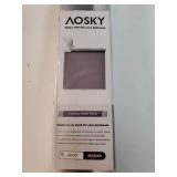 AOSKY Cordless Roller Shades Blackout Blinds for Windows Room Darkening Rolled Up Shades with Spring System, UV Protection Window Shades Door Blinds for Home and Office (45 W x 72" H, Black) "