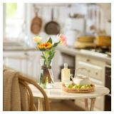 8 inch Clear Glass Flower Vases for Flower Bouquet Decoration Home Centerpiece Wedding Decor Gift