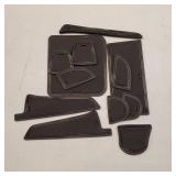 Soft Mats for Jeep Grand Cherokee 2022-2024,Non-Slip Door Slot Mats Waterproof Cup Holder Insert Center Console Liners for Grand Cherokee L 2024 2023 2022 Accessories - Black