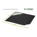 Silicone Rubber Sheet by MATNIKS, 12x12-inch by 1/8 Black Duro A65, High-Temperature Heat Resistant Gasket Material, Heavy Duty Solid Supports Leveling Sealing Bumpers Protection Abrasion Covers