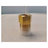 Brass Flare Tube Fitting, Coupling Gas Adapter 3/8 Male Flare x 1/4" NPT Female Reducer Propane Pipe Adapter Fittings for Propane, Fuel, Oil, Gas Hose Adapter "
