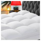 CHOKIT Full Mattress Topper, Extra Thick Pillow Top Mattress Pad for Back Pain Relief, Cooling Bed Topper Mattress Cover with 8-21 Inch Deep Pocket - Retail: $80