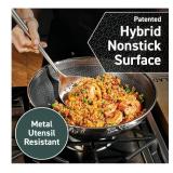 Hexclad Commercial 7 Piece Cookware Pan Set  Hybrid  Nonstick Tri-Ply  Stainless Steel - Retail $520