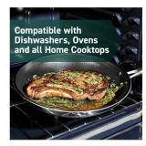 Hexclad Commercial 7 Piece Cookware Pan Set  Hybrid  Nonstick Tri-Ply  Stainless Steel - Retail $520