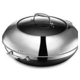 HexClad 14 Inch Hybrid Stainless Steel Wok  Nonstick - Retail $228