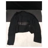 Bigeoosh Cropped Cardigan Sweaters for Women Kimonos Boho Lightweight Summer Open Front Knit Cardigan Outerwear Black Size- Large