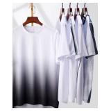 5 Pack Mens Active Quick Dry Crew Neck T Shirts | Athletic Running Gym Workout Short Sleeve Tee Tops Bulk (Set 14, Medium) White