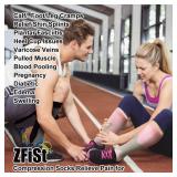 ZFiSt 3 Pair Sport Compression Socks Men Women, Compression Stocking Nurse Socks for Edema Travel(Black+black+black,XXL)