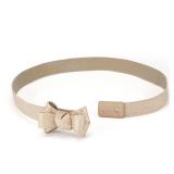 YooAi Womens Belts for Dress Skinny Thin Bow Decor Elastic Belt for Women Wasit Gold XL 88