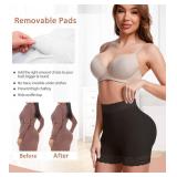 Butt Lifting Panties Padded Underwear for Women Booty Lifting Shapewear Butt Lifter Hip Pads Enhancer (Black, Large)