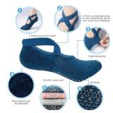 BKP Yoga Socks For Women,Non slip Grip Pilates Socks Suitable For Ballet,Plasticity,Dance,Home,Training, S