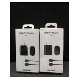 2 pk Samsung 25W Fast Charging Power Adapter