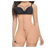 Postpartum Tummy Control Fajas Colombianas Shapewear for Women Body Shaper Butt Lifter Bodysuit Rose Gold Medium