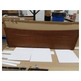 MODWAY Astra Walnut King Wood Platform Bed Retail- $468