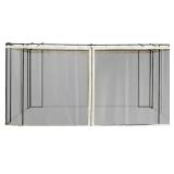 Replacement Mesh Mosquito Netting Screen Walls for 10 ft. x 13 ft. Patio Gazebo, 4-Panel Sidewalls with Zippers