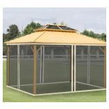 Replacement Mesh Mosquito Netting Screen Walls for 10 ft. x 13 ft. Patio Gazebo, 4-Panel Sidewalls with Zippers