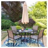 Patio Umbrella, Brown, Tilt, 8.5