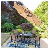 Patio Umbrella, Brown, Tilt, 8.5