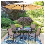 Patio Umbrella, Brown, Tilt, 8.5