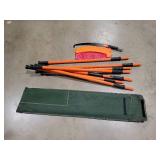 VEVOR Manual Pole Saw, 7.3-27 ft. Tree Pruner with 20 in. Steel Blade Pruning Saw, 8 Fiberglass Poles, 2025 Upgrade - Retail $86