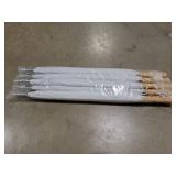 48 in. White Manual Open Wedding Umbrella (10 Pack) - Retail: $73