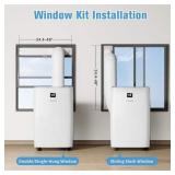 12,000 BTU 4-in-1 Portable Air Conditioner and Heater, 3-Fan Speeds, Dehumidifier, and R32 Refrigerant - Retail: $352
