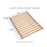 Signature Design By AshleyPlatform Brown Wood Frame Full Platform Bed Roll Slats - Retail $63