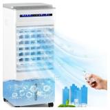 8,000 BTU Portable Air Conditioner Cools 100 Sq. Ft. with 3 Speeds in White
