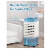 8,000 BTU Portable Air Conditioner Cools 100 Sq. Ft. with 3 Speeds in White