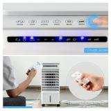 8,000 BTU Portable Air Conditioner Cools 100 Sq. Ft. with 3 Speeds in White