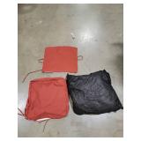 19 in. x 19 in. x 4 in. Square Outdoor Deep Seating Cushion Set Seat and Back Cushion for Lounge Chair Terra Red