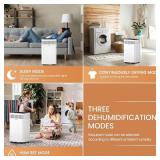 125 pt. 6,000 sq. ft. Commercial Dehumidifier in White, with Pump, Drain Hose, with Auto-Defrost, Cloth Dry, 3-Fan Speed Retail- $502