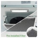 30-in Stainless Steel Under Cabinet Range Hood with Charcoal Filter Retail- $94
