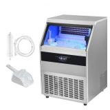 SKYSHALOCommercial Ice Maker, 450 lbs. / 24H, Ice Maker Machine, 160 Ice Cubes in 12-15 Minutes - Retail: $1,500