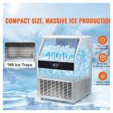 SKYSHALOCommercial Ice Maker, 450 lbs. / 24H, Ice Maker Machine, 160 Ice Cubes in 12-15 Minutes - Retail: $1,500