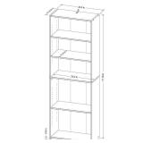 5 Shelf Bookcase Natural- Room Essentials