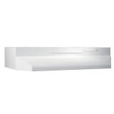 Broan-NuTone F40000 30 in. 230 Max Blower CFM Convertible Under-Cabinet Range Hood with Light in White