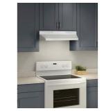 Broan-NuTone F40000 30 in. 230 Max Blower CFM Convertible Under-Cabinet Range Hood with Light in White