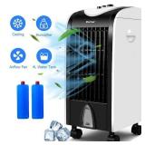 Costway 256 CFM 3-Speed Portable Evaporative Cooler Fan for 100 sq.ft. - Retail: $155
