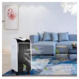 Costway 256 CFM 3-Speed Portable Evaporative Cooler Fan for 100 sq.ft. - Retail: $155