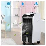 Costway 256 CFM 3-Speed Portable Evaporative Cooler Fan for 100 sq.ft. - Retail: $155