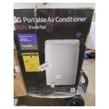 LG 10,000 (DOE) BTU 115-Volt Portable Air Conditioner Cools 450 sq. ft. with Dual Inverter,Wi-Fi and Remote - Retail $500
