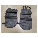 Wellco 5.12 in. x 19.69 in. Black Canopy Sand Bags Portable Polyester Sandbag Canopy Weights for Canopy Tent 4-Pack