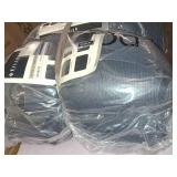 King 10pc Destiny Comforter Set Blue - Riverbrook Home: Polyester Quilted Bedding, Machine Washable, Includes Euro Shams