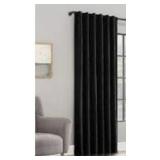 100% BLACKOUT ROD POCKET/BACK TAB PANELOne Rod Pocket/Back Tab Panel50 in wide x 96 in length (127 cm x 244 cm) Fits up to 1.25 in (3.18 cm) diameter rod