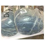 King 10pc Destiny Comforter Set Blue - Riverbrook Home: Polyester Quilted Bedding, Machine Washable, Includes Euro Shams